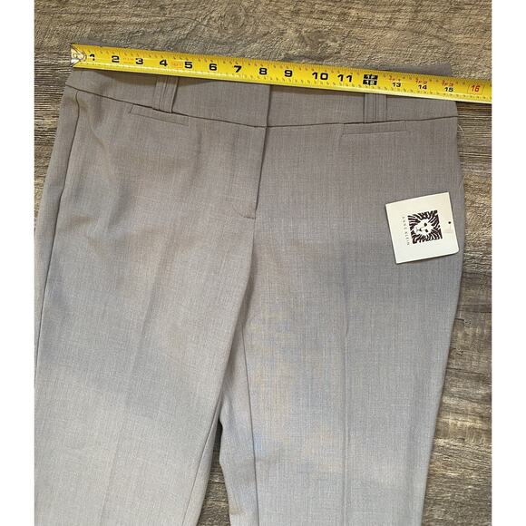 Anne Klein Pants Womens Size 2 NEW Heather Gray Dressy Office Career Work Slacks - Picture 13 of 14
